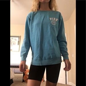 PINK blue sweatshirt